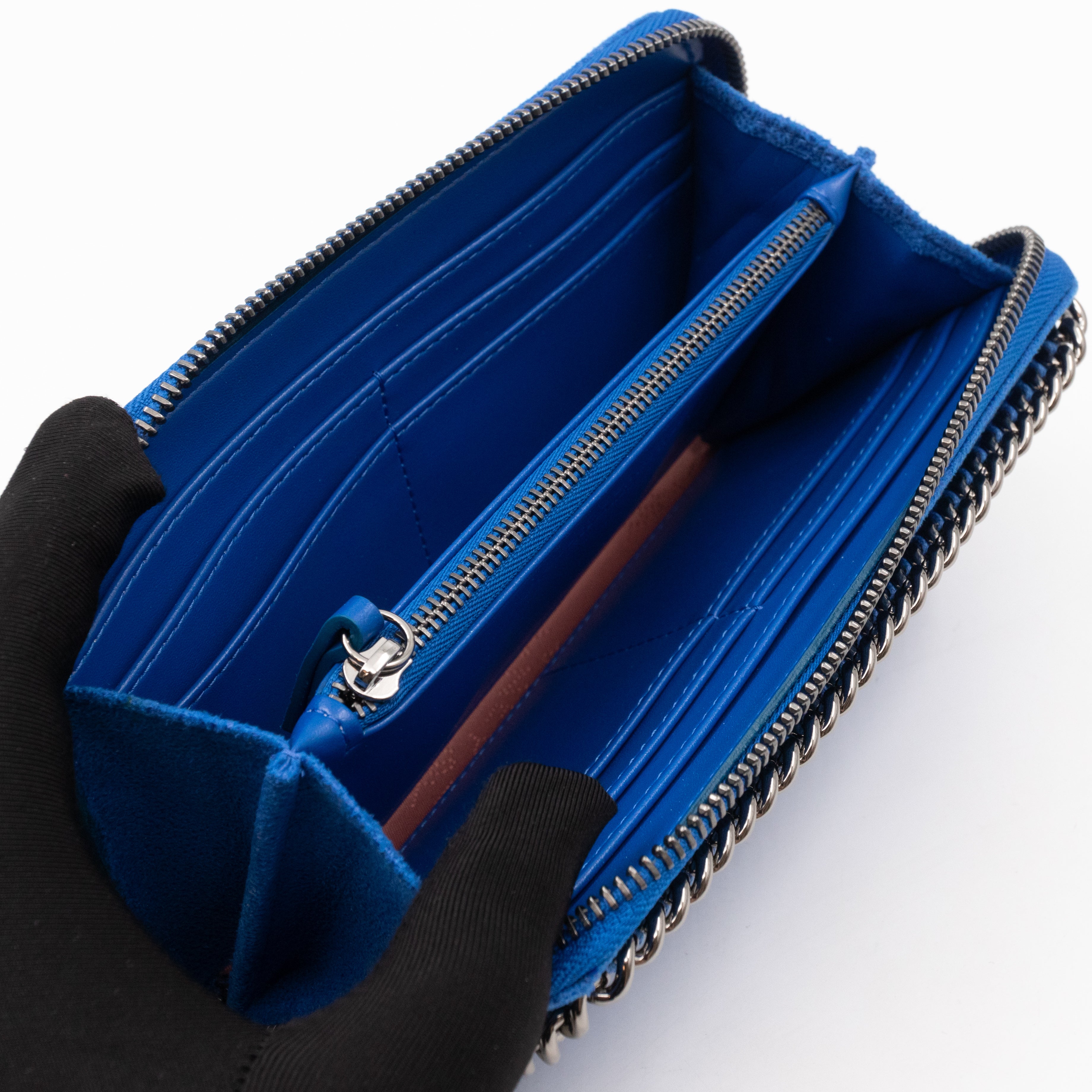 Falabella Zip Continental Wallet Blue