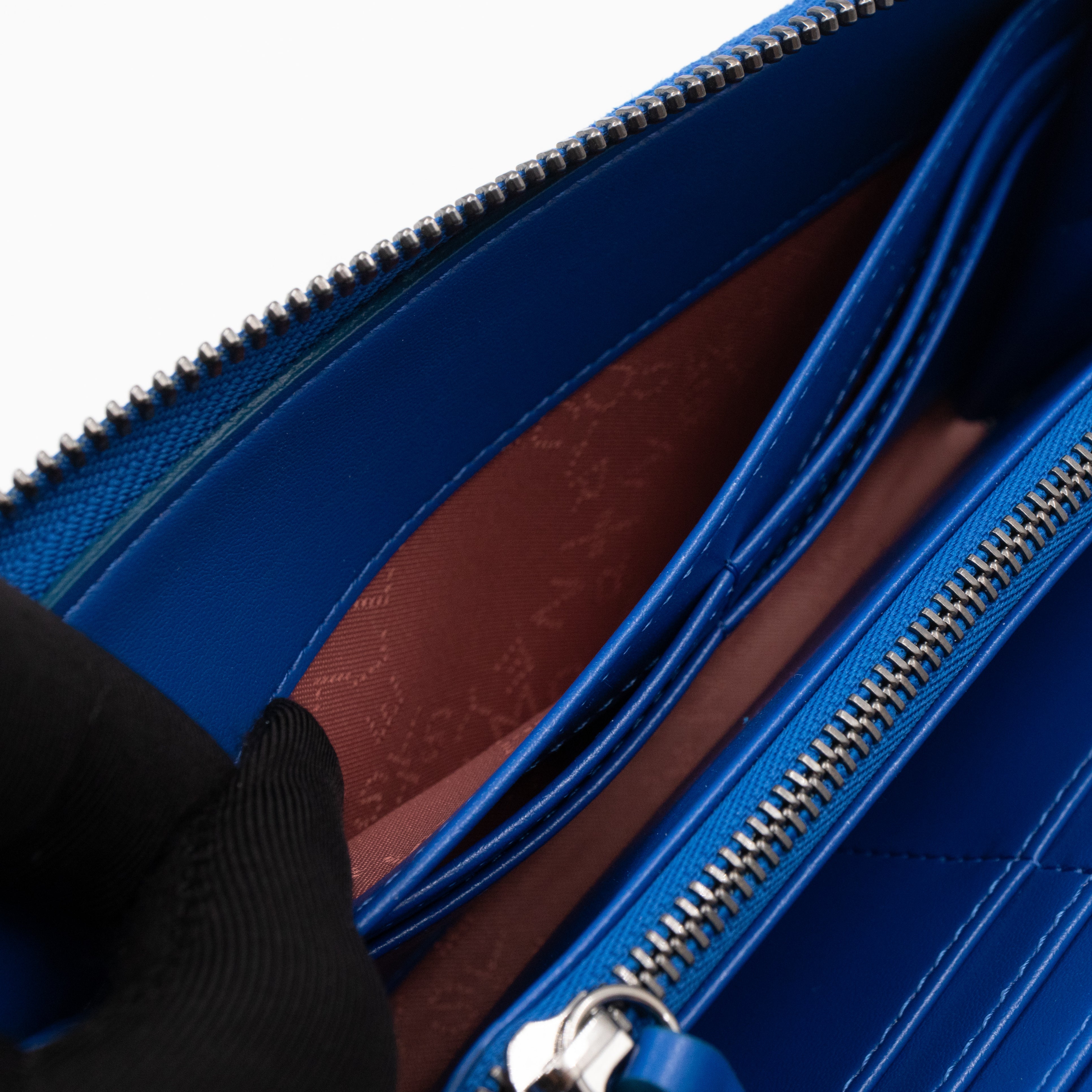 Falabella Zip Continental Wallet Blue