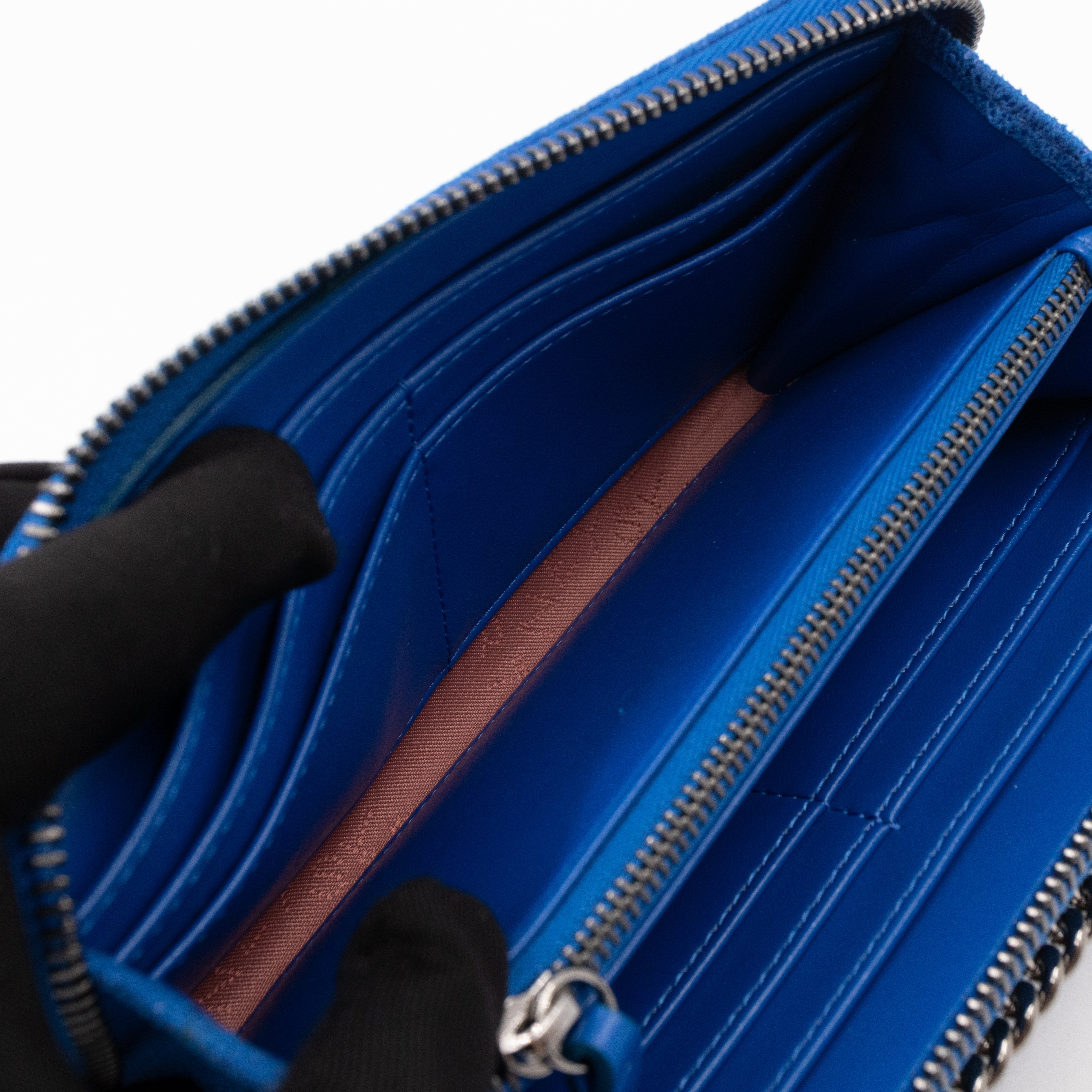 Falabella Zip Continental Wallet Blue