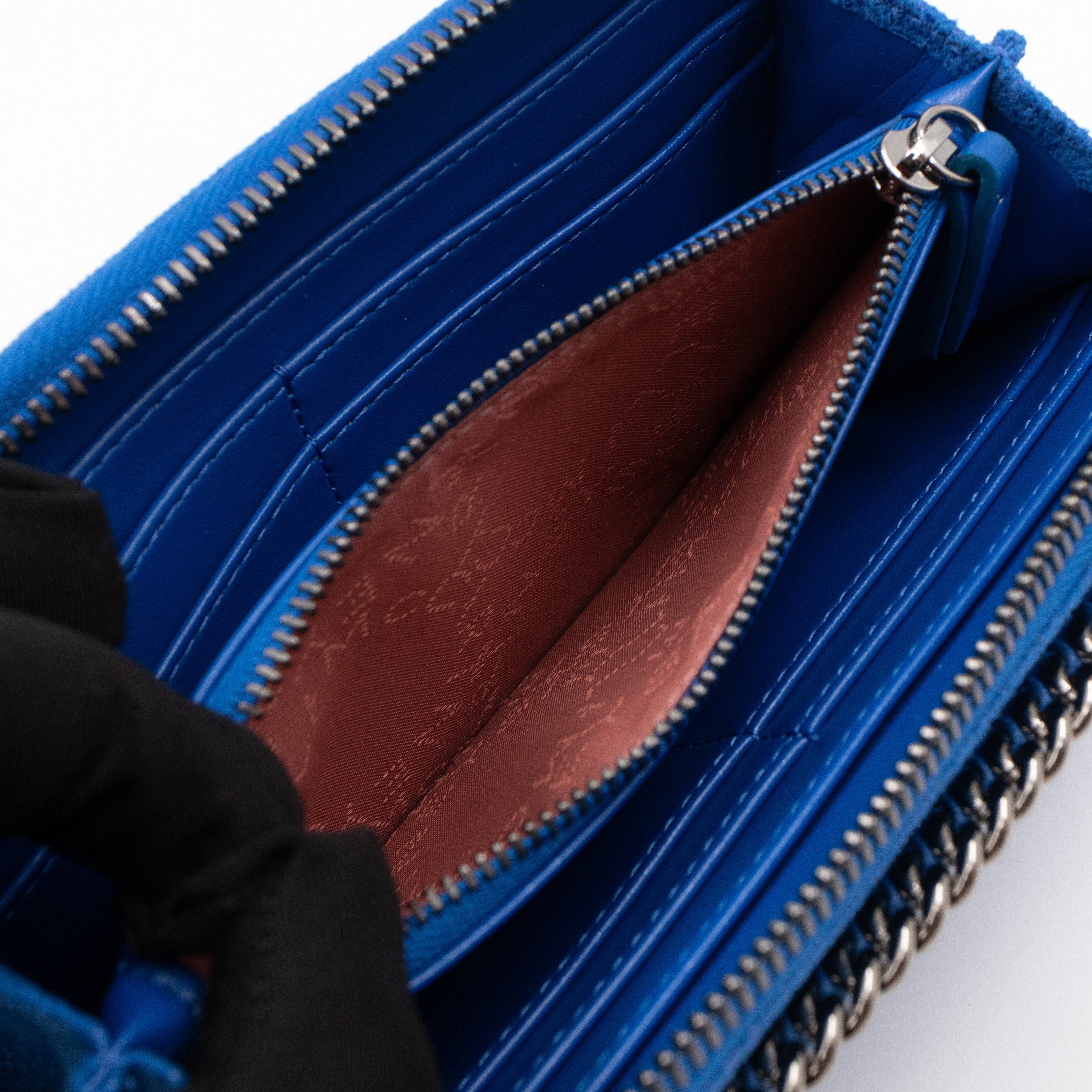 Falabella Zip Continental Wallet Blue