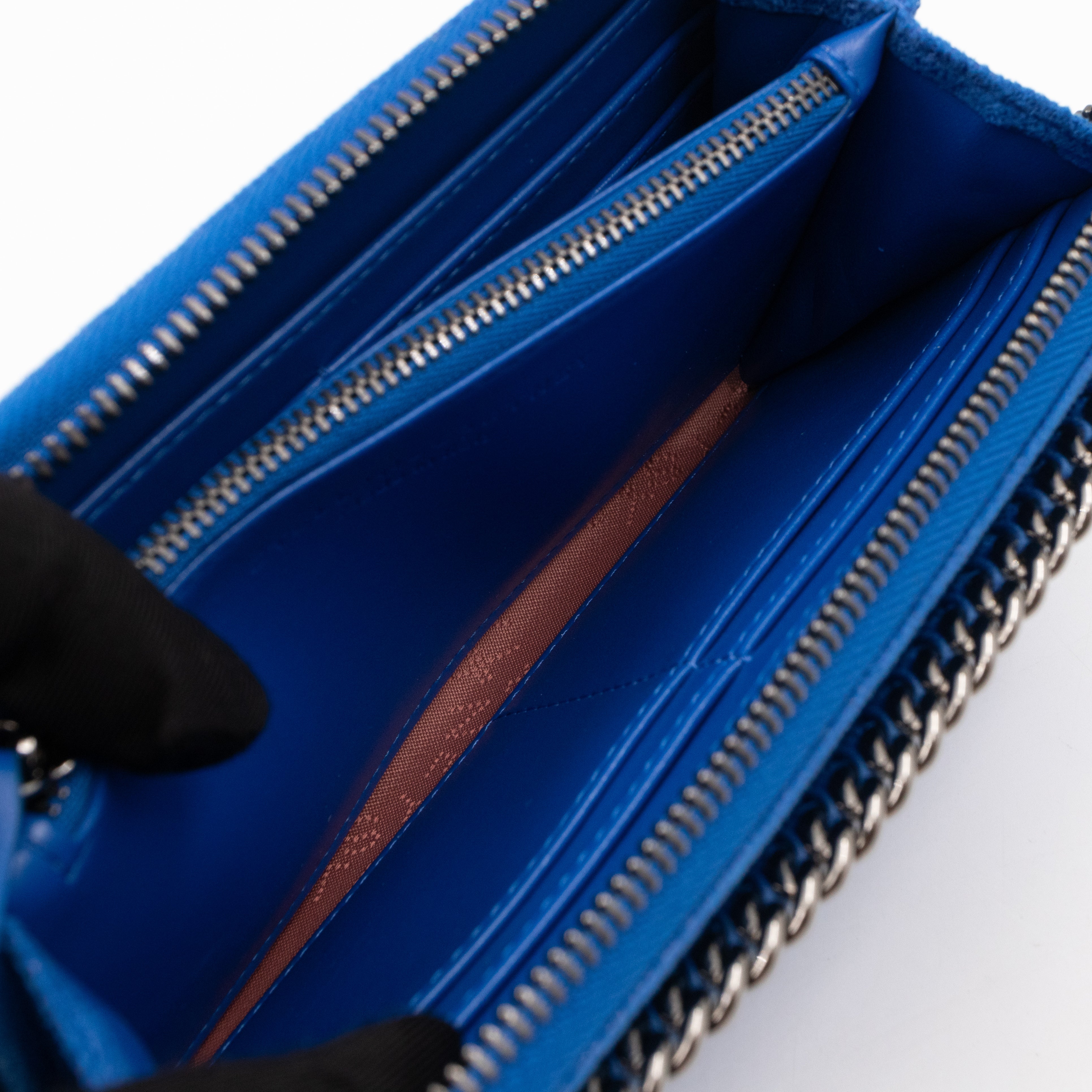 Falabella Zip Continental Wallet Blue