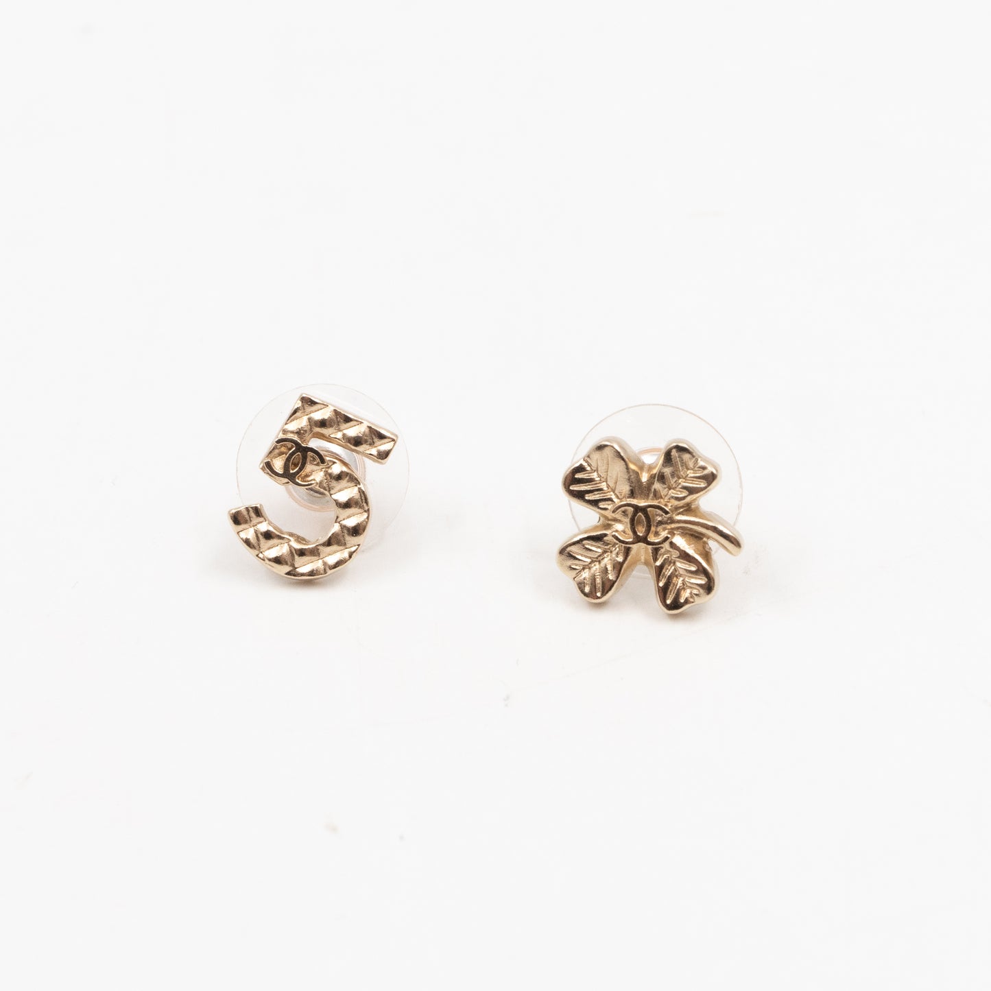 CC Clover & NO.5 Earrings