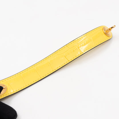 Postman's Lock Design Bracelet Yellow Leather