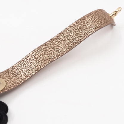 Postman's Lock Design Bracelet Champagne Leather