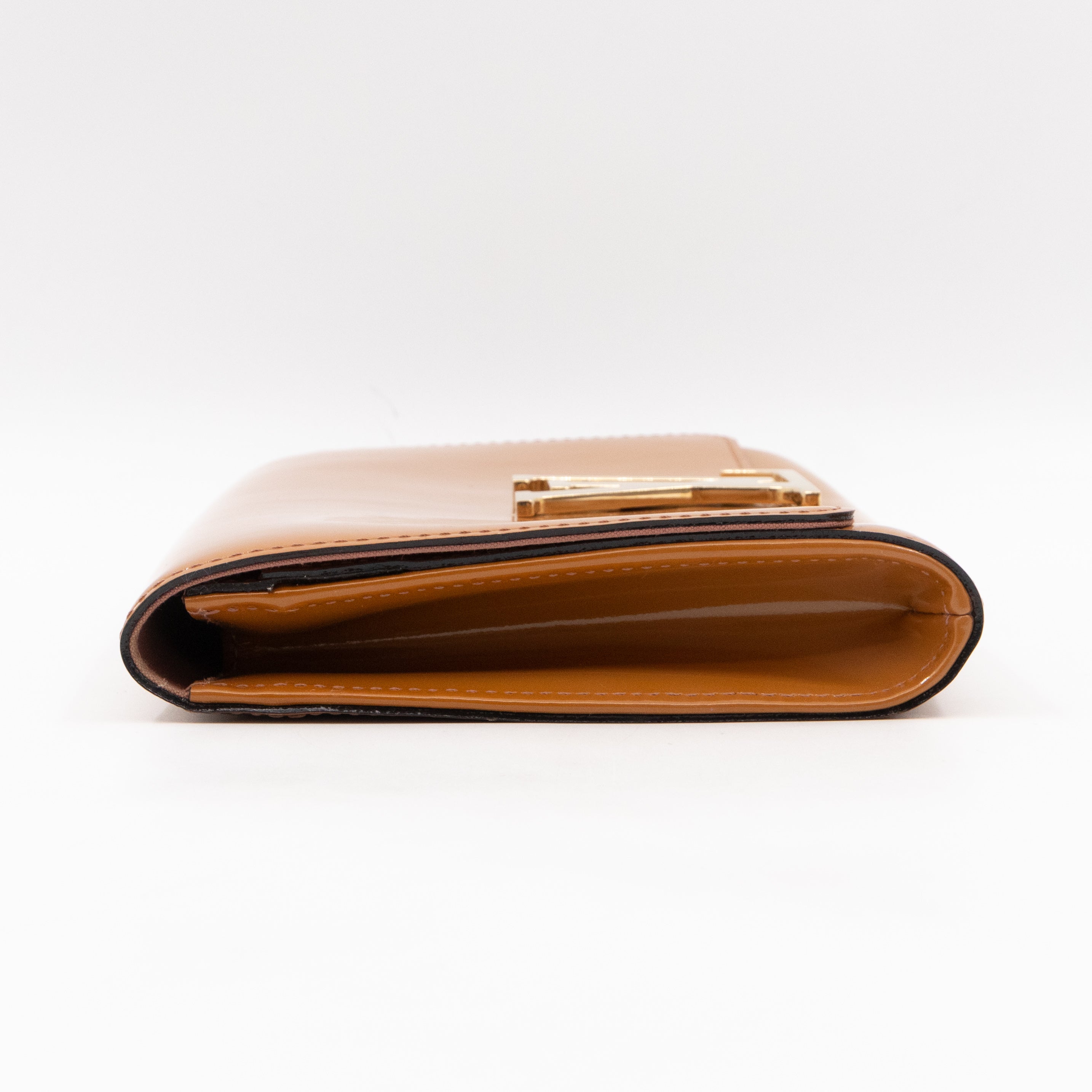 Louise Clutch Beige Vernis Gold