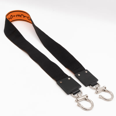 Yellow Hashtag Top Handle Black Nylon Tote