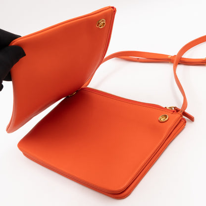 Trio Bag Orange Leather