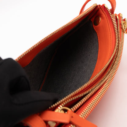 Trio Bag Orange Leather