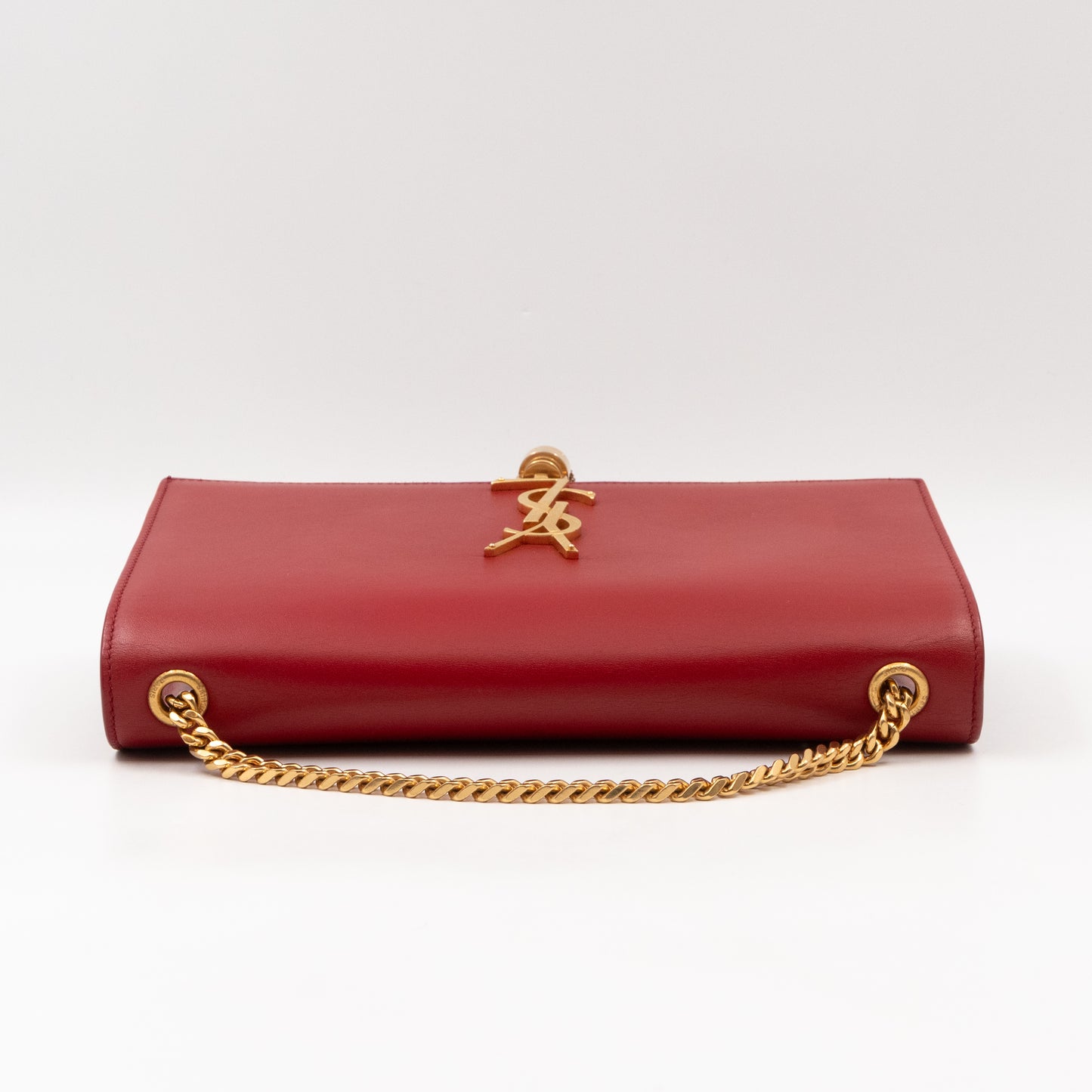 Kate Medium Tassel Red Smooth Leather