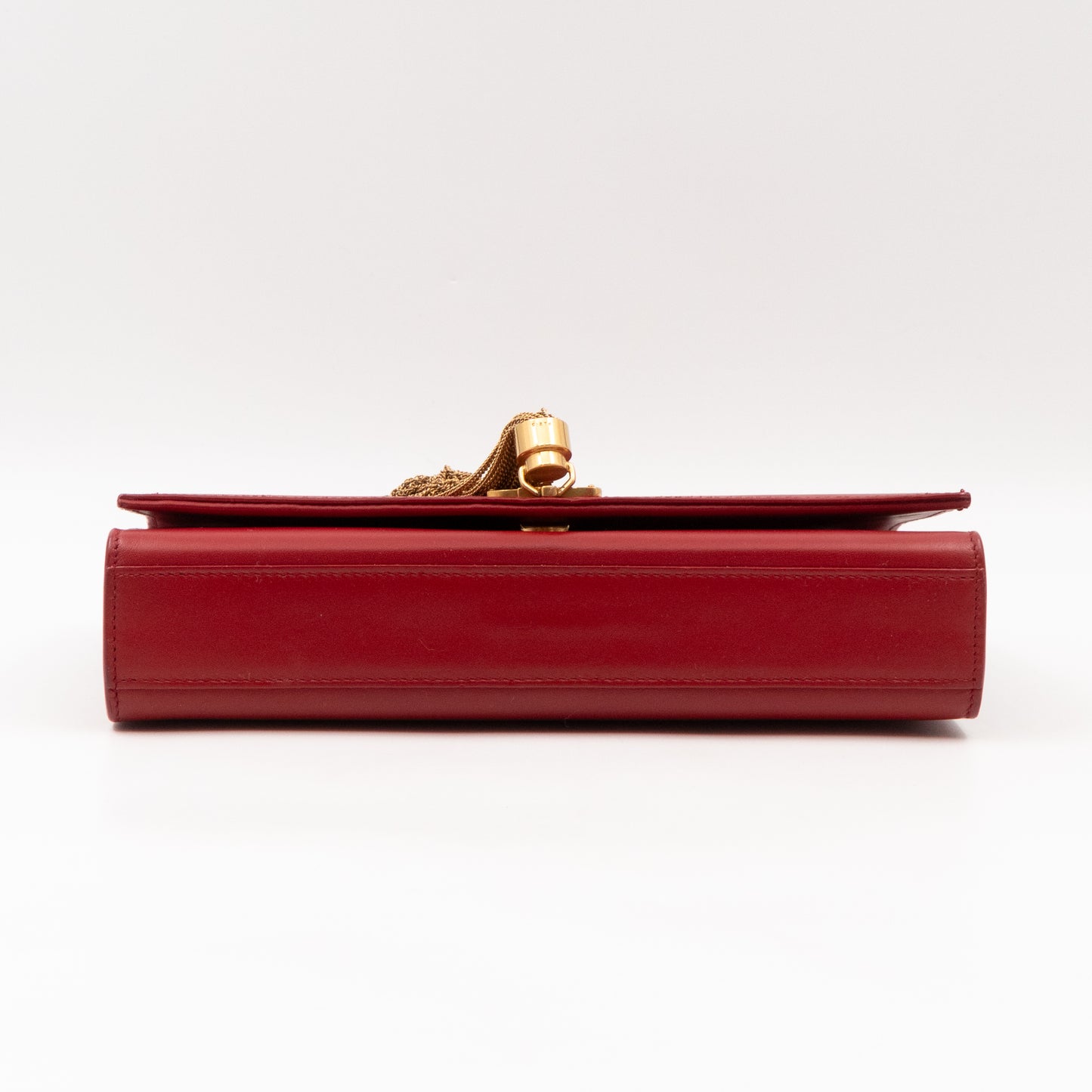 Kate Medium Tassel Red Smooth Leather