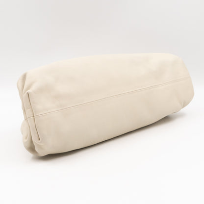 The Pouch Smooth Leather Cream Beige