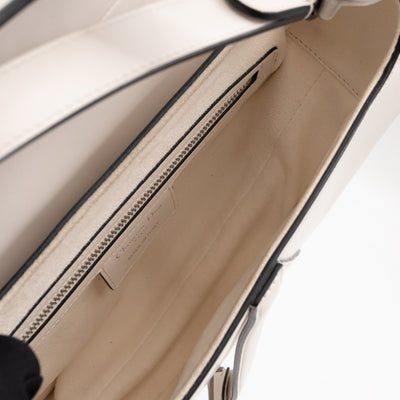 Saddle Bag White Leather