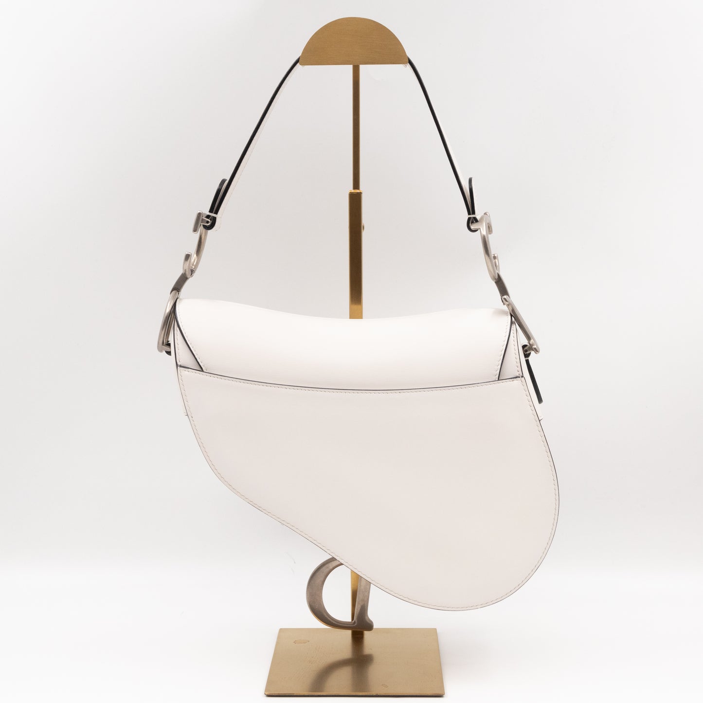 Saddle Bag White Leather