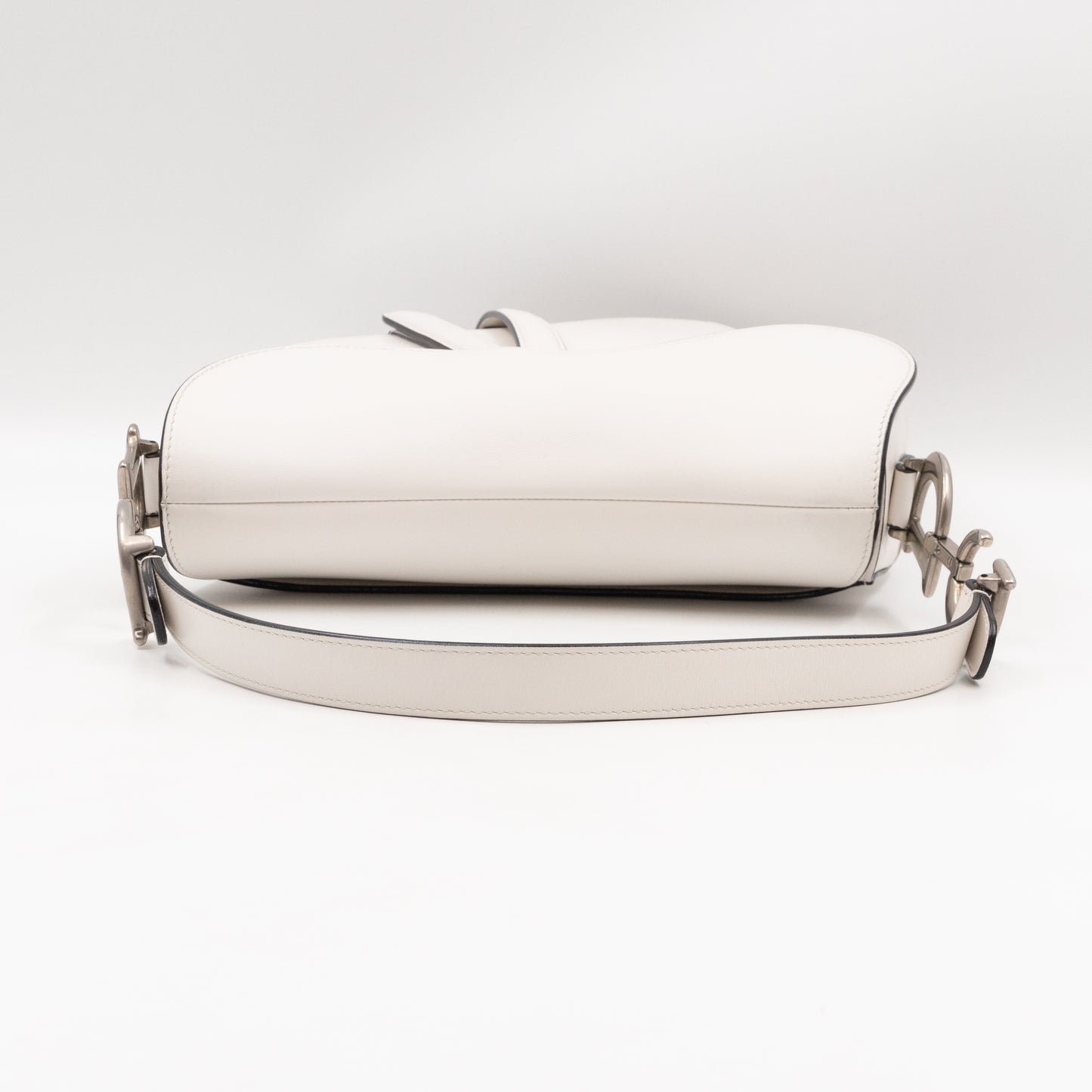 Saddle Bag White Leather