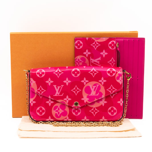 Pochette Felicie Vernis Valentine Fuchsia