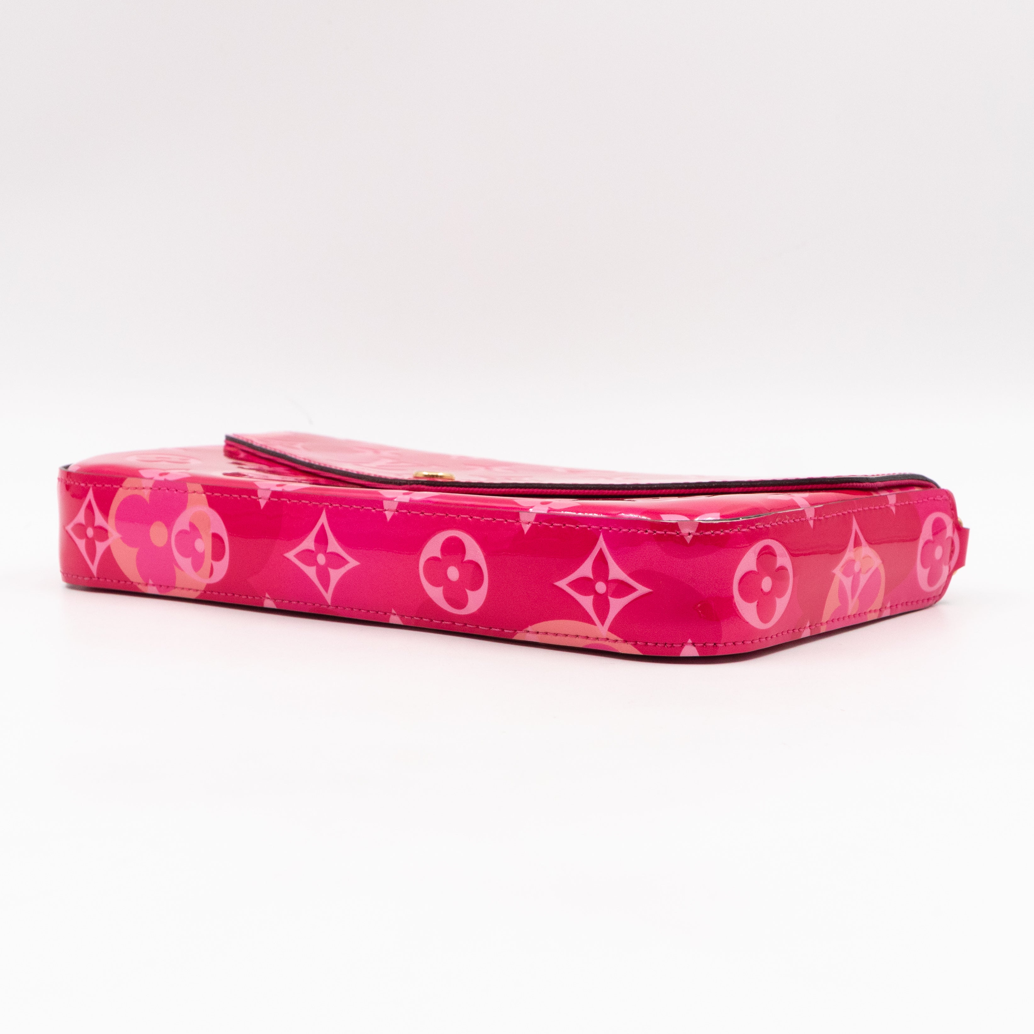 Pochette Felicie Vernis Valentine Fuchsia