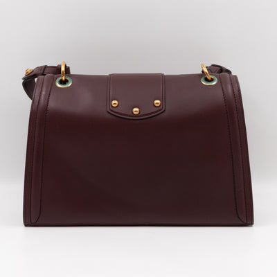 DG Amore Large Bag Burgundy Leather