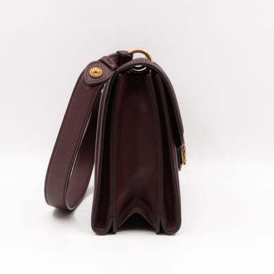 DG Amore Large Bag Burgundy Leather