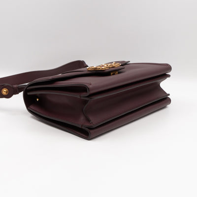 DG Amore Large Bag Burgundy Leather