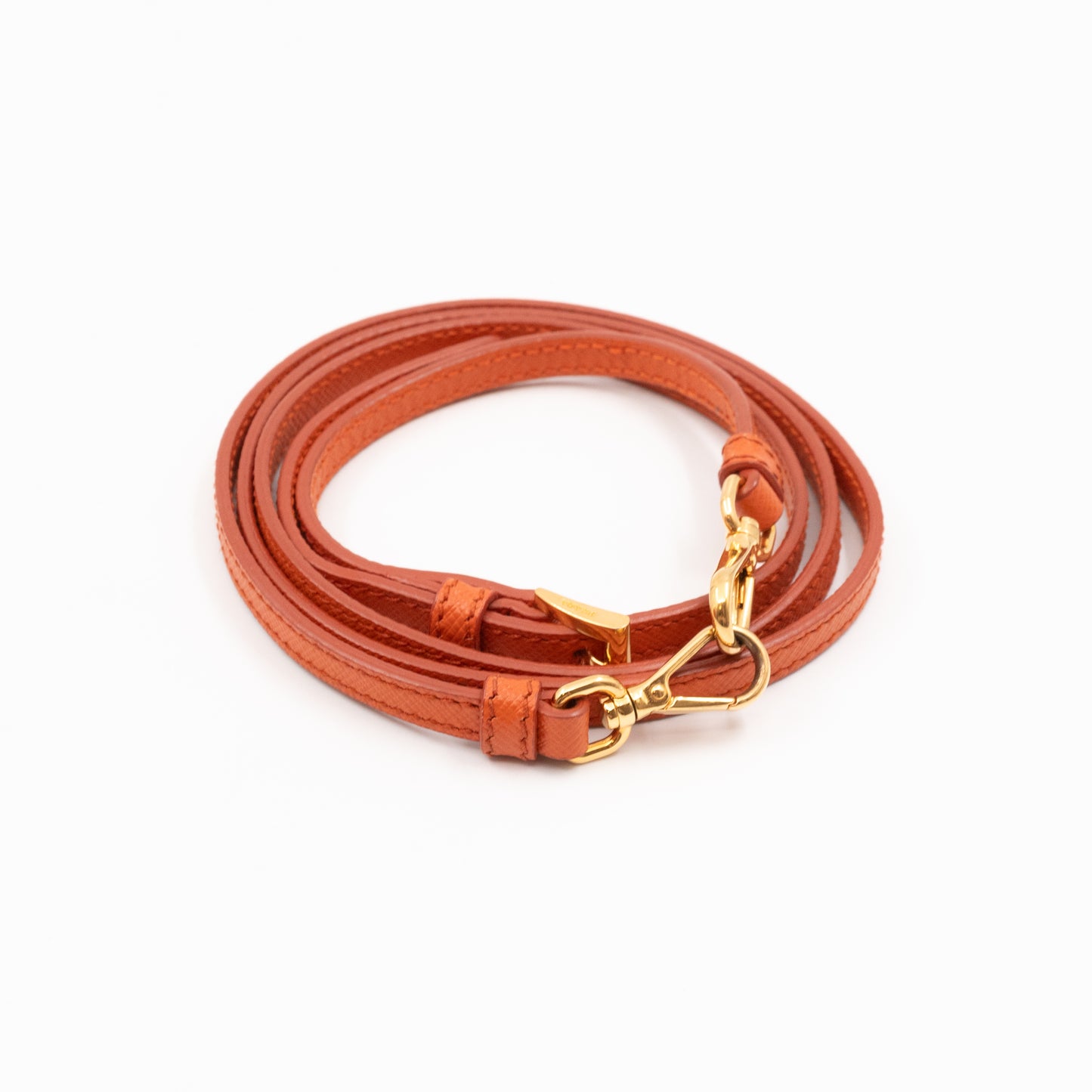 Galleria Micro Double Zip Orange Saffiano