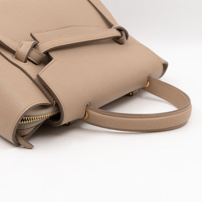 Micro Belt Bag Light Taupe Leather