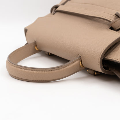 Micro Belt Bag Light Taupe Leather