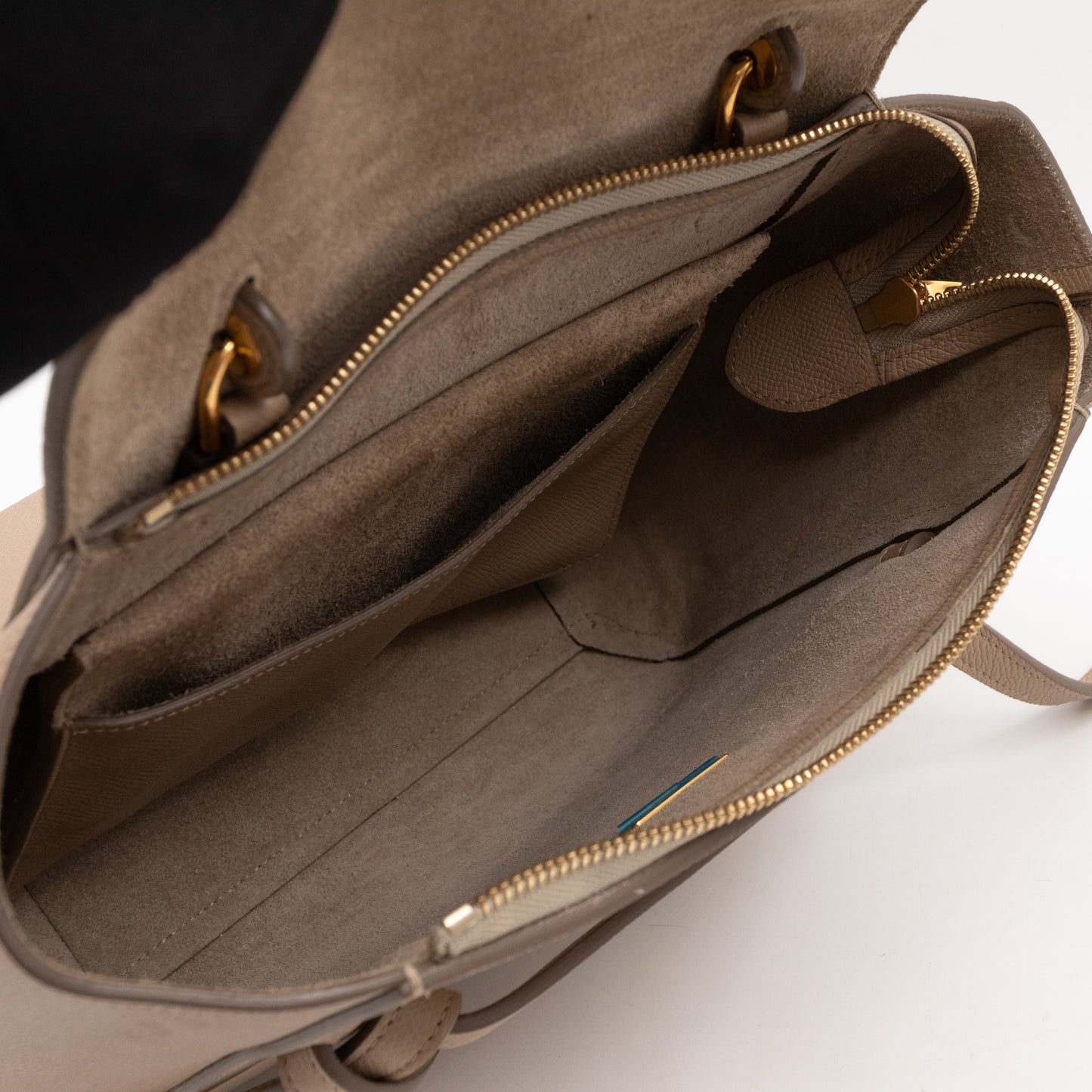 Micro Belt Bag Light Taupe Leather