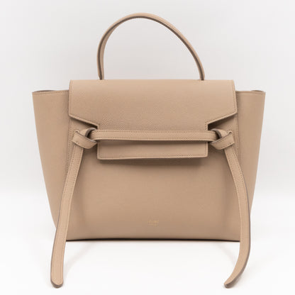 Micro Belt Bag Light Taupe Leather