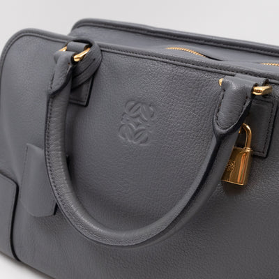 Amazona 36 Handbag Grey Leather