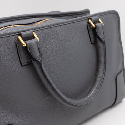 Amazona 36 Handbag Grey Leather