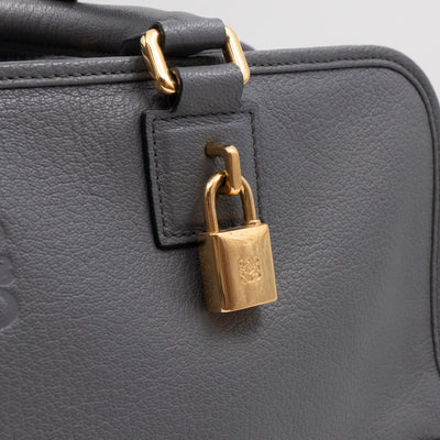 Amazona 36 Handbag Grey Leather