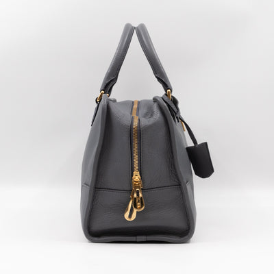 Amazona 36 Handbag Grey Leather