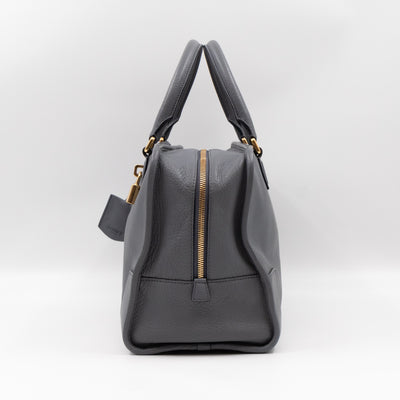 Amazona 36 Handbag Grey Leather