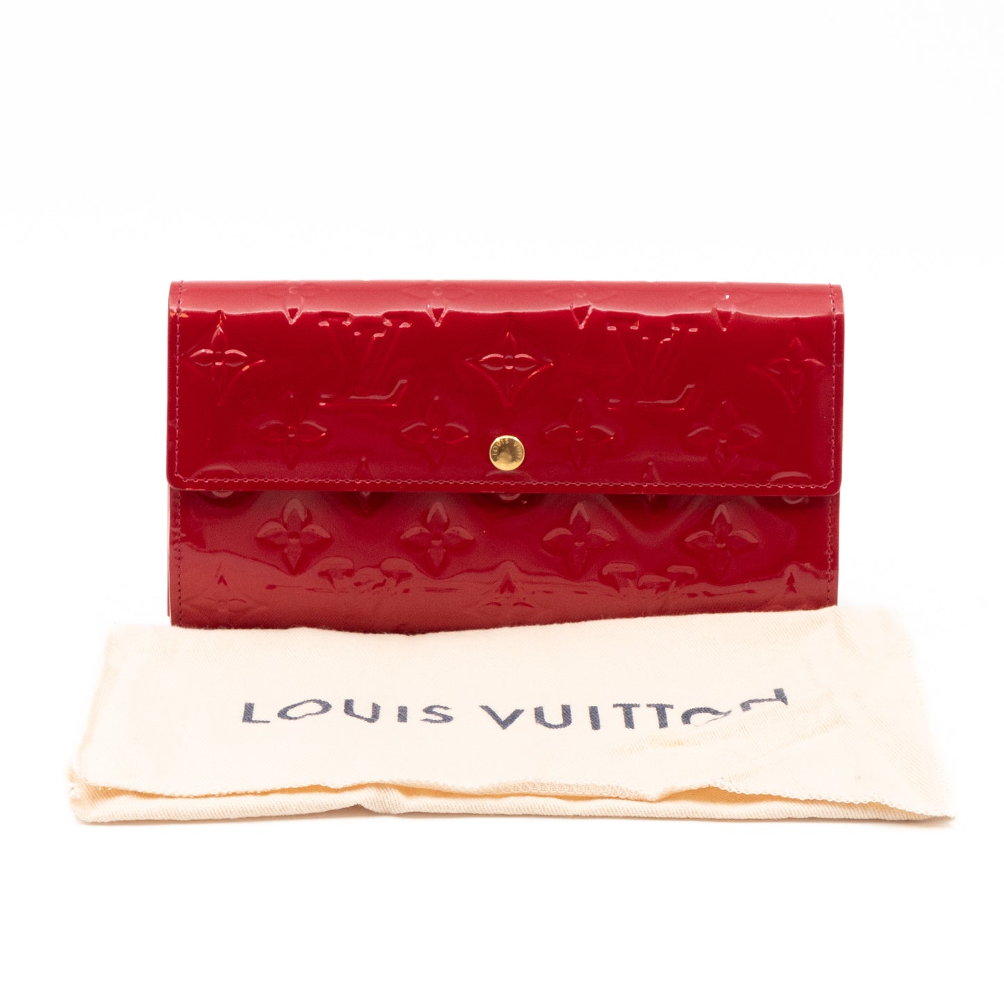 Sarah Wallet Monogram Pomme d'Amour Vernis