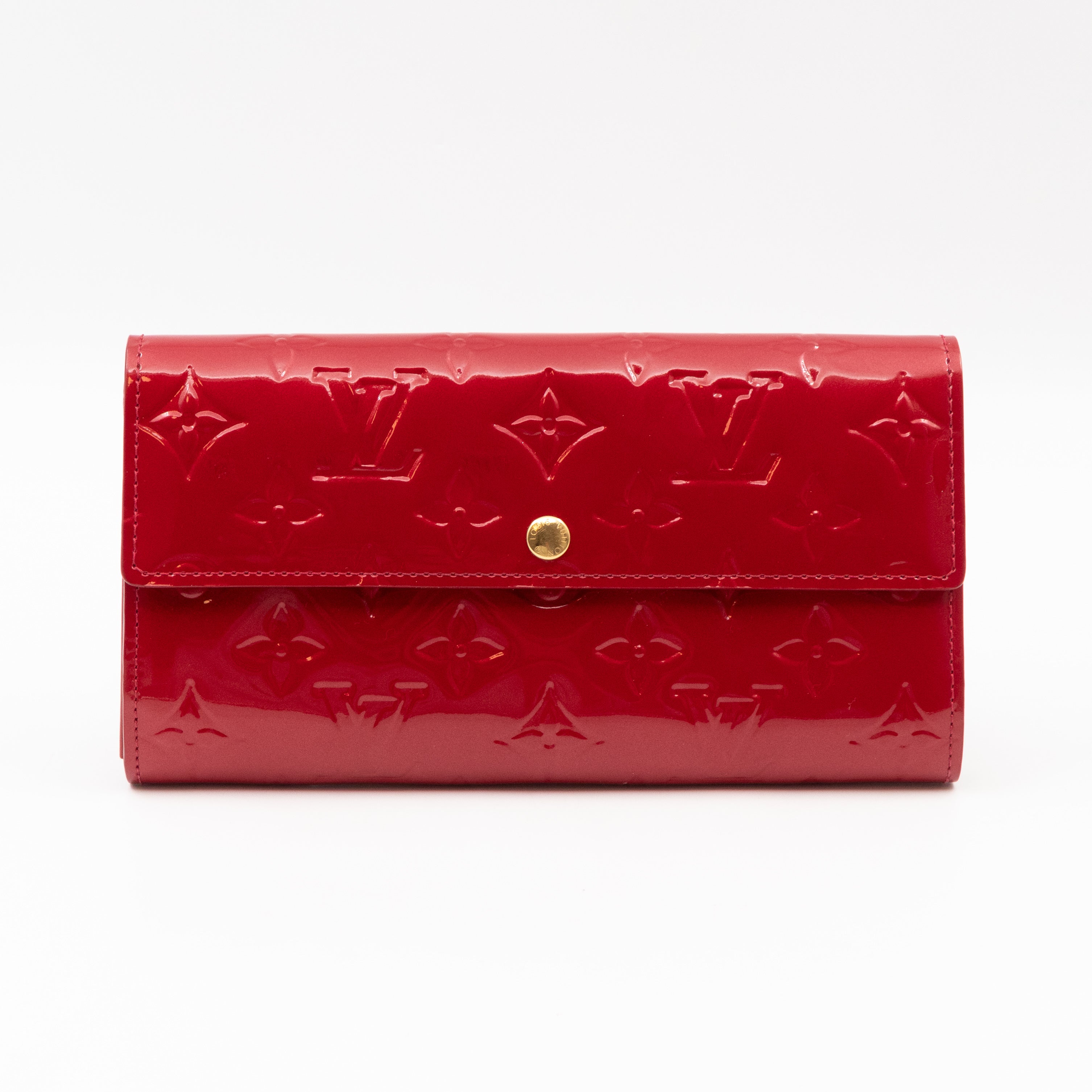 Sarah Wallet Monogram Pomme d'Amour Vernis