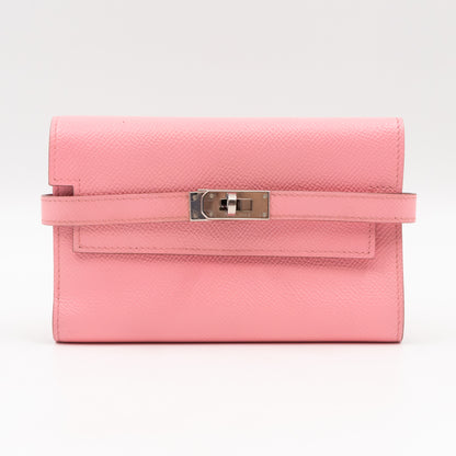 Kelly Depliant Medium Wallet Rose Contetti