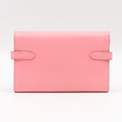 Kelly Depliant Medium Wallet Rose Contetti