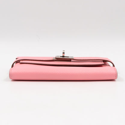 Kelly Depliant Medium Wallet Rose Contetti