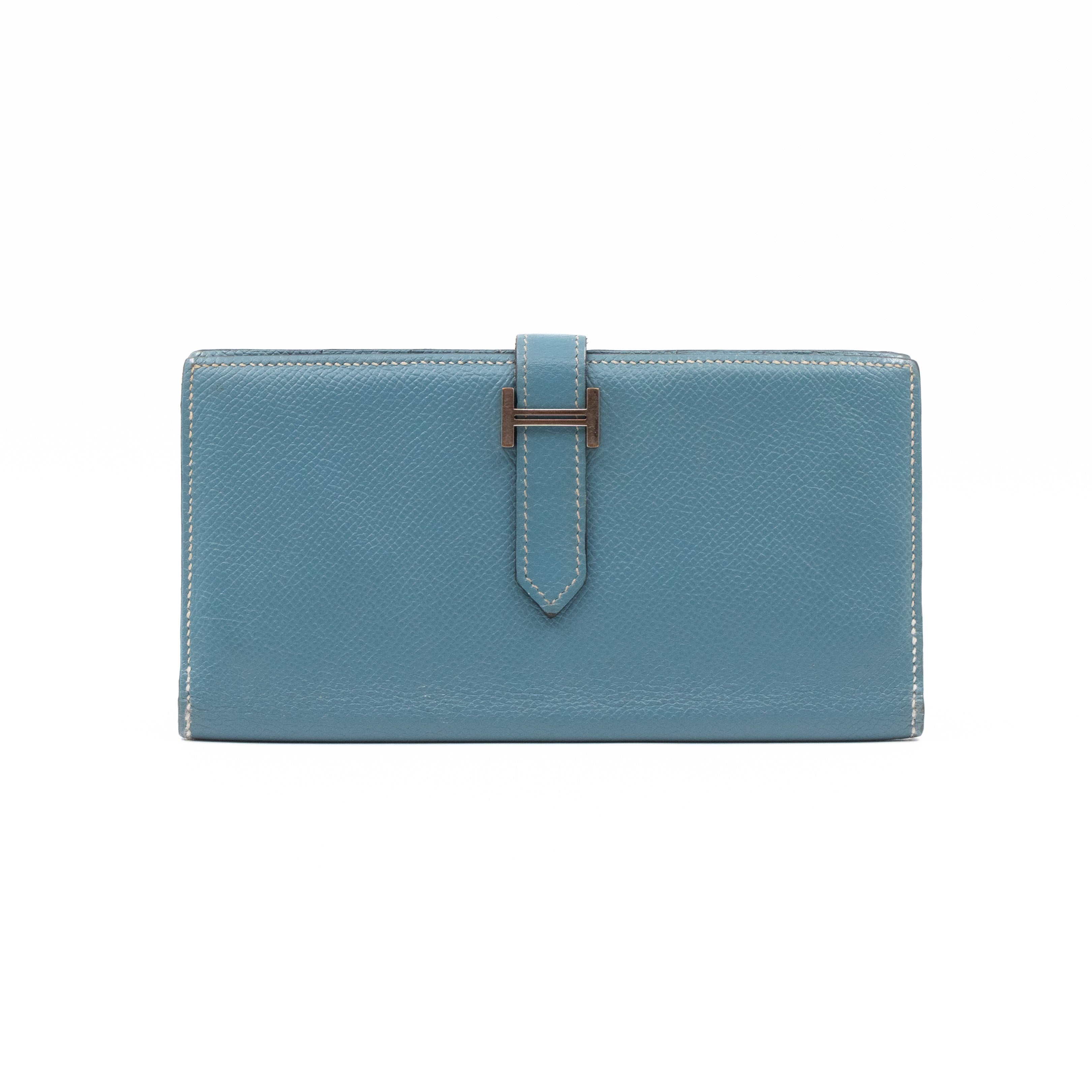Bearn Wallet Bleu Jean Leather