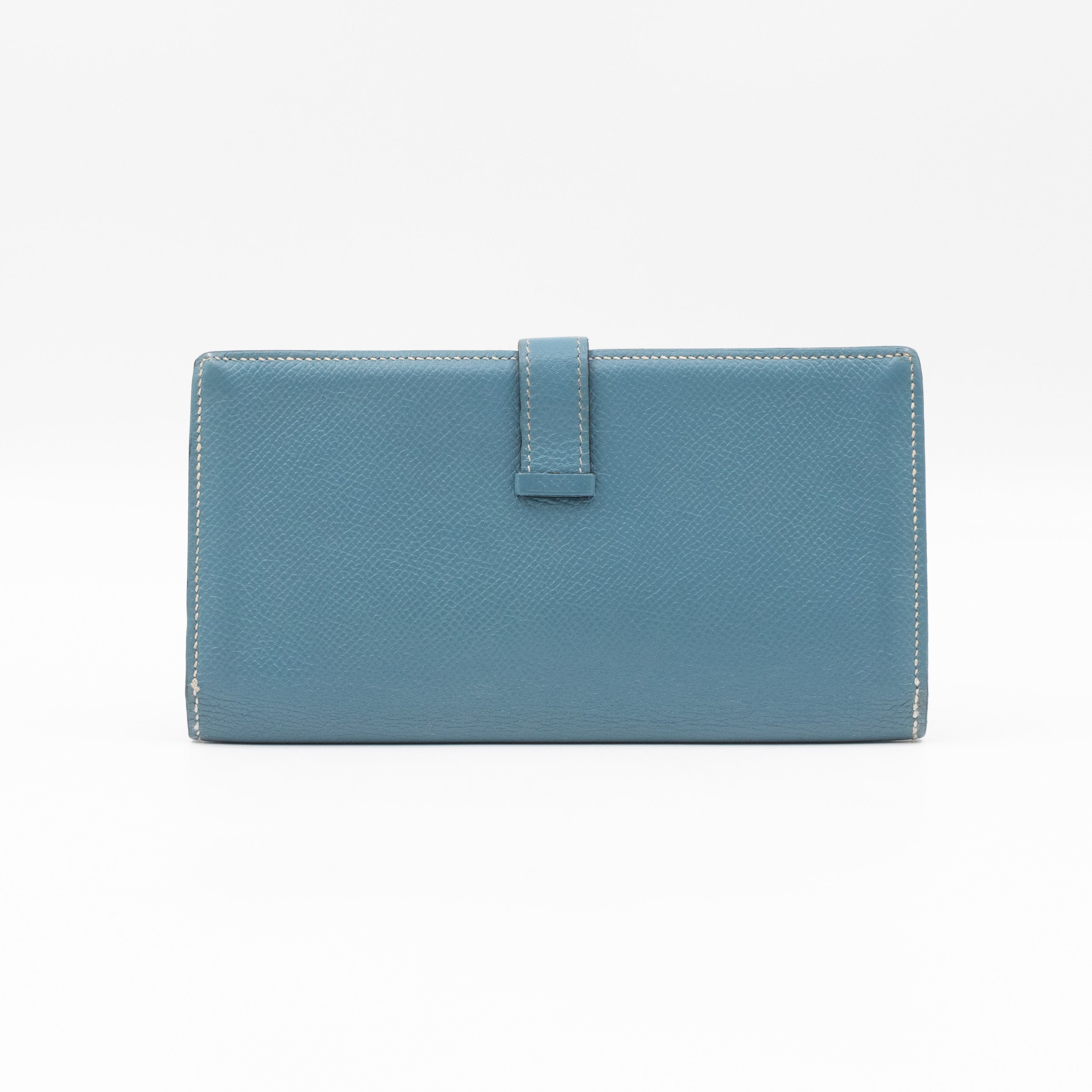 Bearn Wallet Bleu Jean Leather