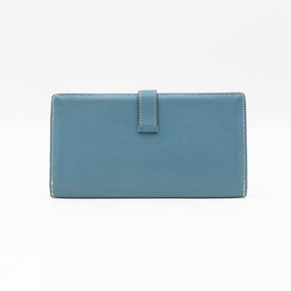 Bearn Wallet Bleu Jean Leather