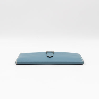 Bearn Wallet Bleu Jean Leather