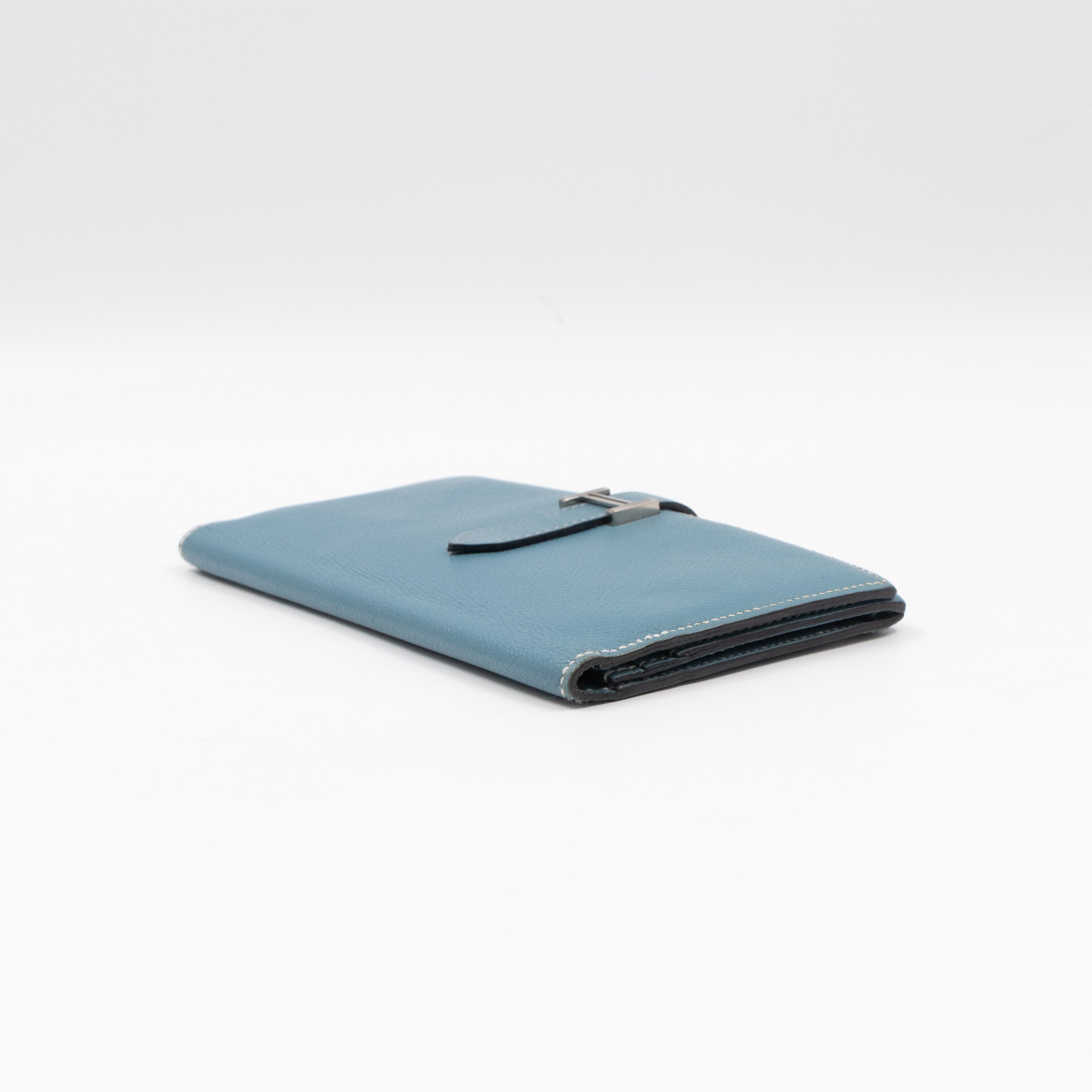 Bearn Wallet Bleu Jean Leather