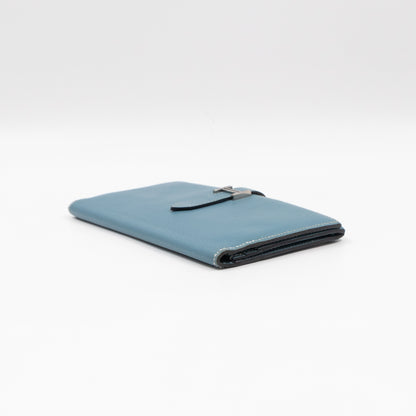 Bearn Wallet Bleu Jean Leather