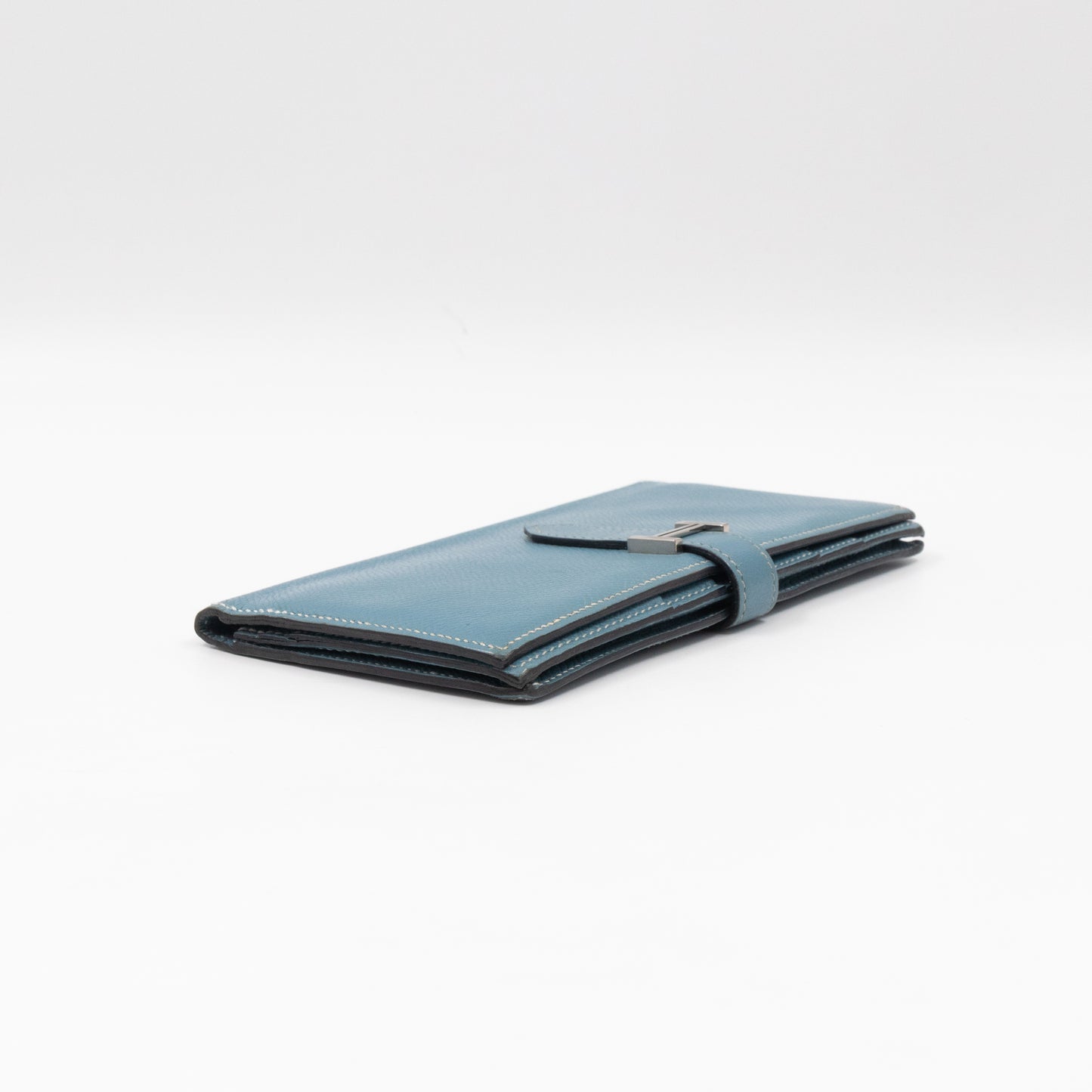 Bearn Wallet Bleu Jean Leather