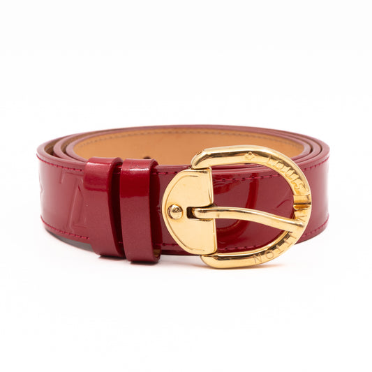 Ceinture Belt Red Vernis 90/36