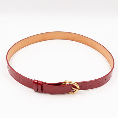 Ceinture Belt Red Vernis 90/36