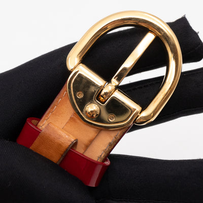 Ceinture Belt Red Vernis 90/36