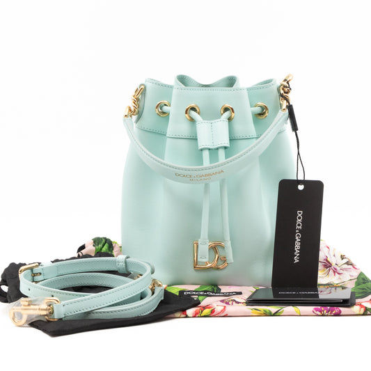 DG Bucket Bag Millennials Light Blue Leather