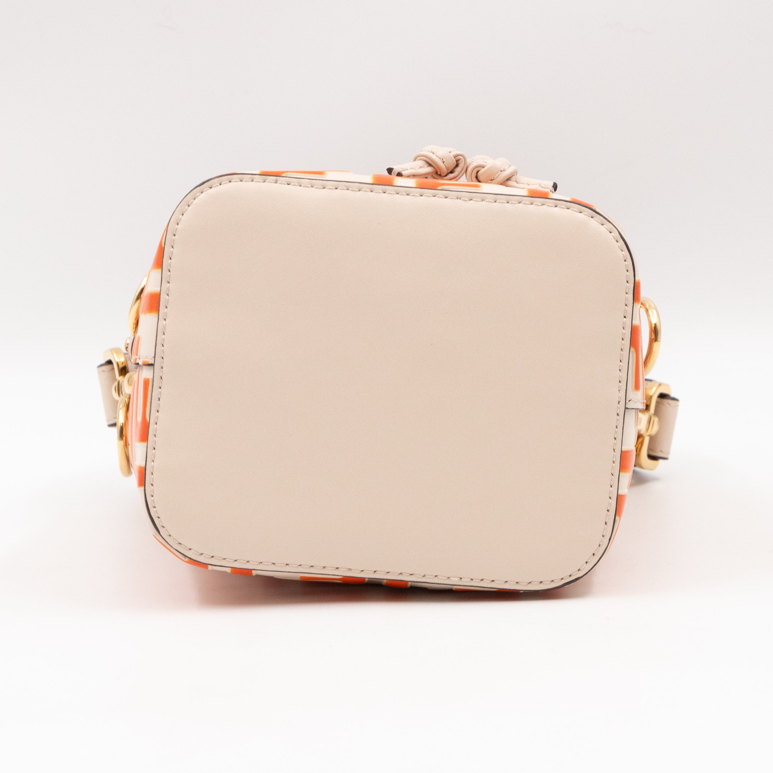 Mon Tresor Mini FF Orange & White Leather